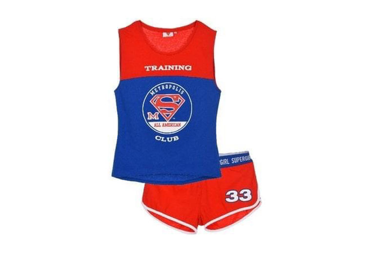 Picture of ET3627 OLDER GIRLS / LADIES 100% COTTON TWO PIECE SET PYJAMA